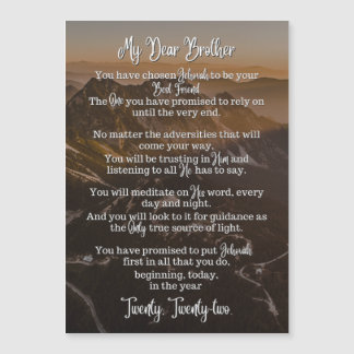 Poema del bautismo | Tarjeta magnética | JW | Mont