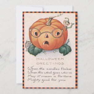 Poema del ratón Jack O Lantern Pumpkin Elf