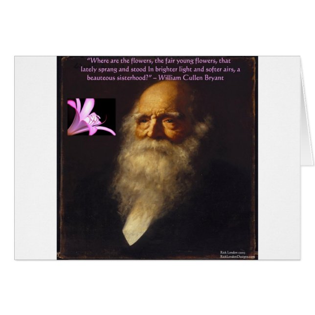 Poema Floral de William Cullen Bryant (Anverso (Horizontal))