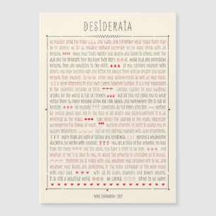 Poema inspirador de los desiderátums