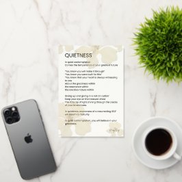 Poema Inspirador de palabra escrita en silencio