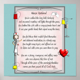Poema jubilado del arte de la lona de la enfermera