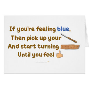 Poema oblicuo de Woodturning del azul