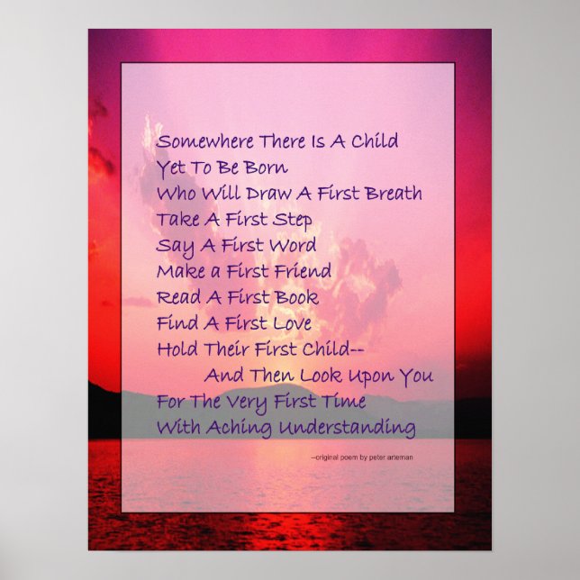 Poema Para Posibles Padres Posters (Frente)