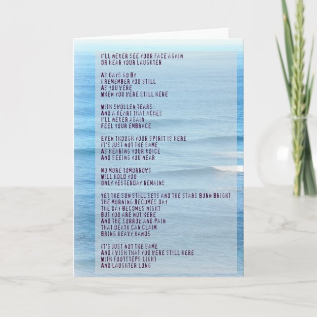 Poema Simpatía y Dolor - Tarjeta marítima de Hawái (Anverso)