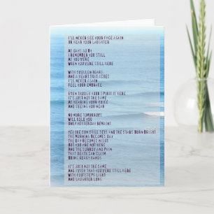 Poema Simpatía y Dolor - Tarjeta marítima de Hawái