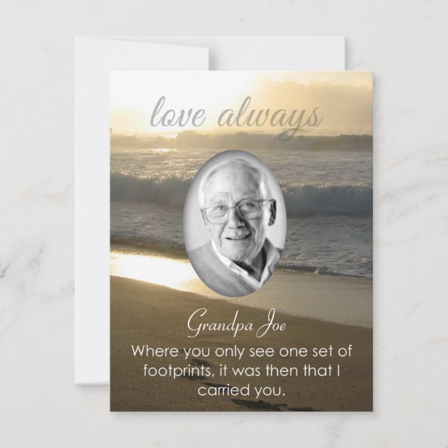 Poema sobre huellas de sol de la Invitación conmem (Anverso)