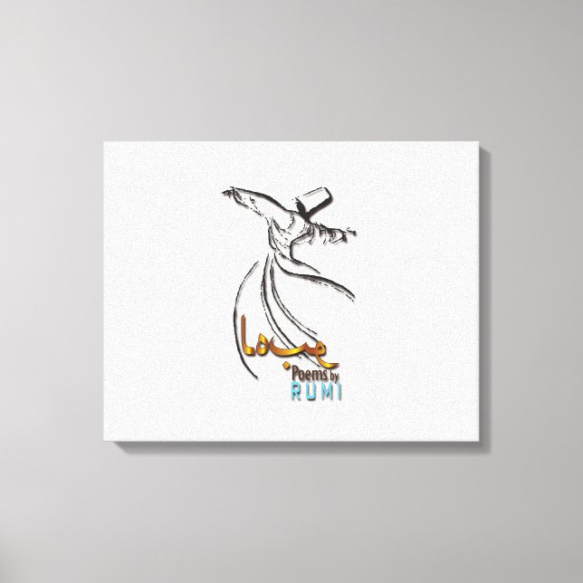 Poemas de amor de RUMI - Imagen de lienzo - aparie (Anverso)