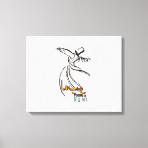 Poemas de amor de RUMI - Imagen de lienzo - aparie