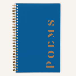 "Poemas", diario de poesía en azul y oro