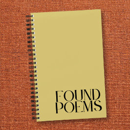 Poemas encontrados elegante diario estético vintag