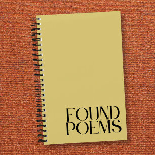 Poemas encontrados elegante diario estético vintag