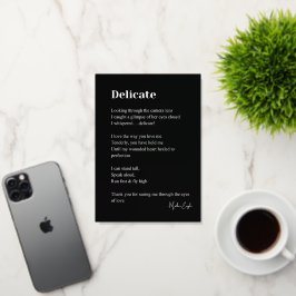 Poesía de amor Delicada