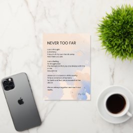 Poesía de amor nunca muy tarde