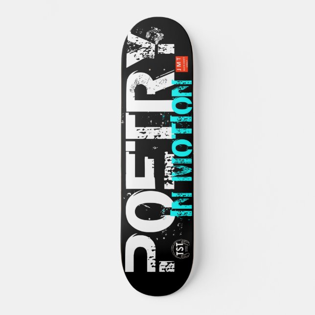 POESÍA EN MOCIÓN Skateboard (Anverso)