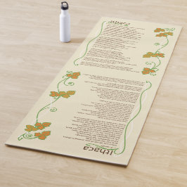 Poesía inspiradora Ithaca Yoga Mat