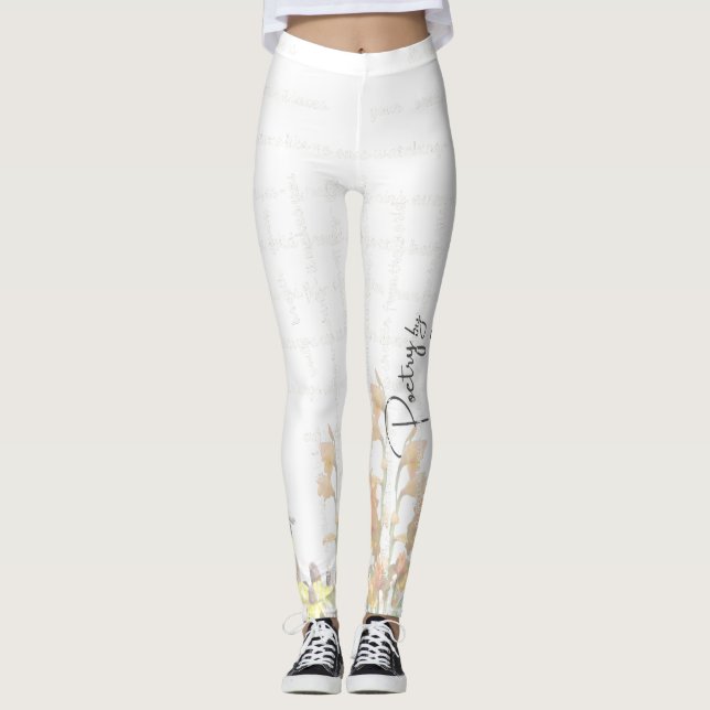 “Poesía Pintada Suavemente” – Leggings  (Anverso)