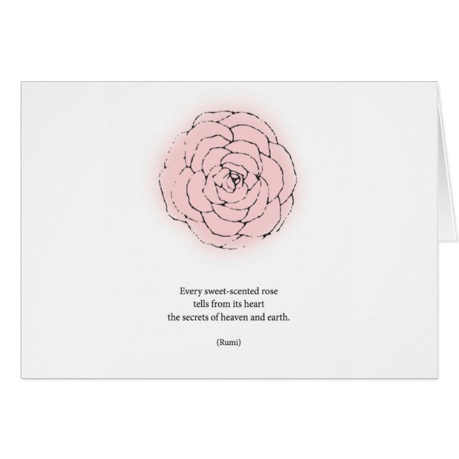 Poesía Rumi Rosa (Anverso (Horizontal))