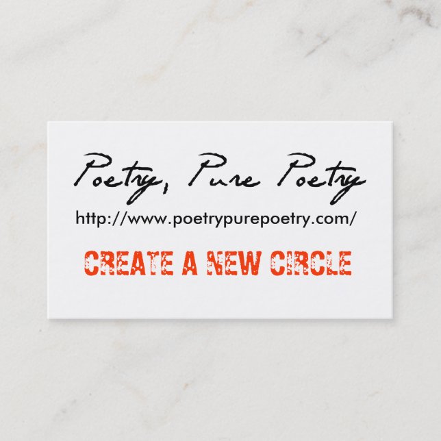 Poesía, tarjetas puras del descenso del carruaje (Anverso)