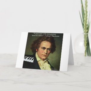Poeta de Beethoven es tarjeta de saludo de cita de