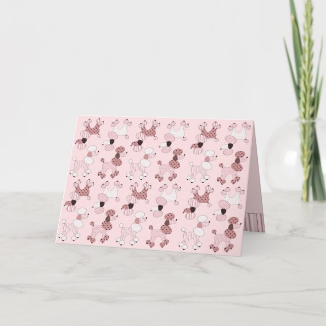 Pófilos rosas en la tarjeta de desfile (Anverso)
