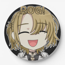 ¡Pog! Platos de Papel Chibi - Luca Kaneshiro Fanar