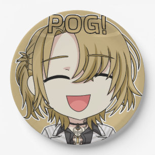 Pog! Platos de Papel Chibi - Luca Kaneshiro Fanart