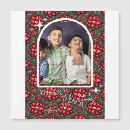 Poinsettia Christmas Card – Personalized