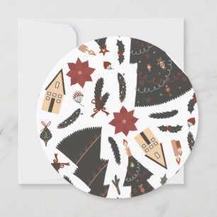 Poinsettia de árbol de Navidad vintage