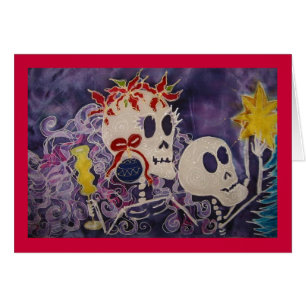 Poinsettia de Dia de los Muertos Christmas