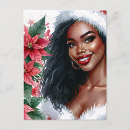 Poinsettia de Navidad de Mujer Negra