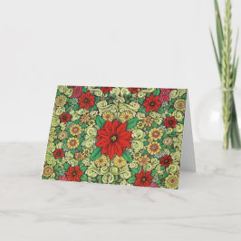 Poinsettia del navidad del vintage