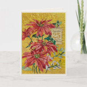 Poinsettia Dorada Navidad del 25 de Diciembre Ar