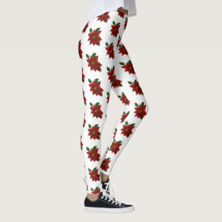 Poinsettia Leggings