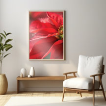 Poinsettia moderna de alta poli | Arte botánico de