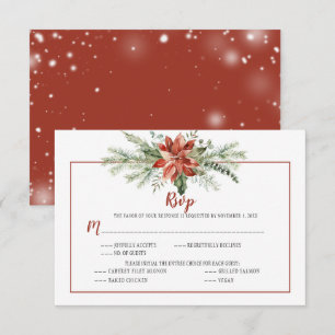 Poinsettia Roja Elegante Perenne de Navidad RSVP