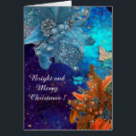 POINSETTIAS AZULES ROJAS,ESTRELLAS XMAS EN DERRAME<br><div class="desc">Elegante diseño de navidad con poinsettias,  diseño gráfico digital fotográfico de Bulgan Lumini (c). Navidades azules rojos estrella flores en chispas doradas.</div>