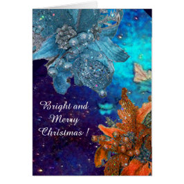 POINSETTIAS AZULES ROJAS,ESTRELLAS XMAS EN DERRAME