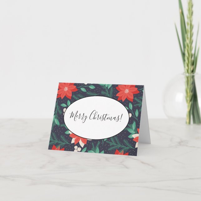 Poinsettias de grandes Navidades rojos y blancos (Anverso)