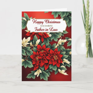 Poinsettias de Navidad para el suegro