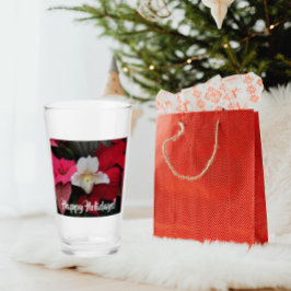 Poinsettias rojas y vacaciones de la orquídea Lady