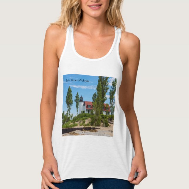 Point Betsie Lighthouse Tank Top (Anverso)