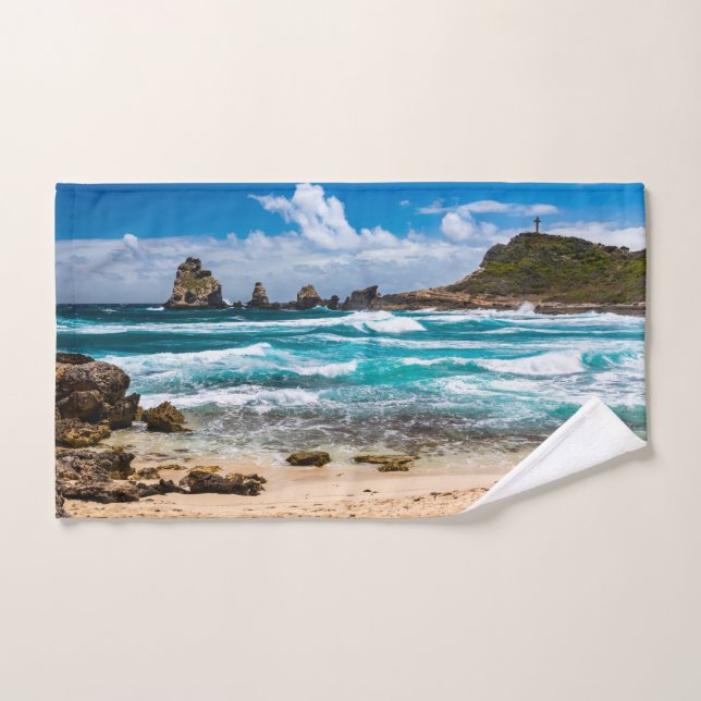 Pointe des Chateaux, Grande-Terre, Guadalupe (Toalla de mano)