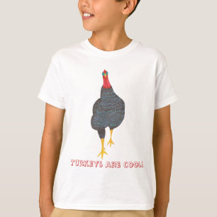 Pointillism Turkey Strut, los pavos son camisetas 