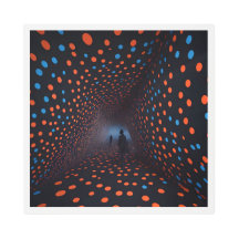 Pointillismo arte en el muro