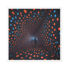 Pointillismo arte en el muro