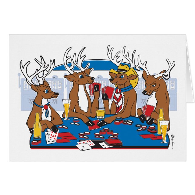 Poker Face Deer (Anverso (Horizontal))