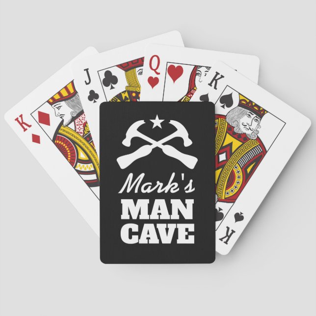 Poker personalizado jugando cartas para hombres ca (Reverso)