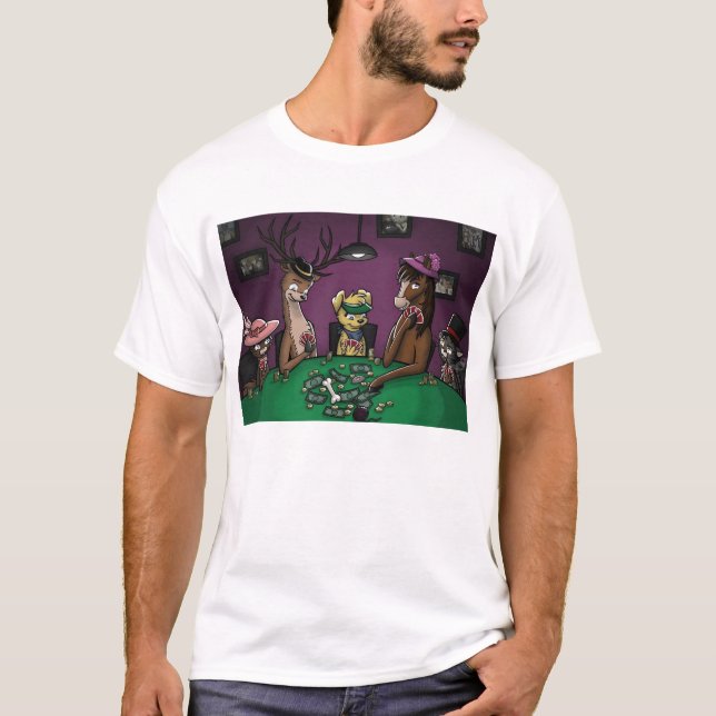 Póker que juega la camisa de los animales (Anverso)