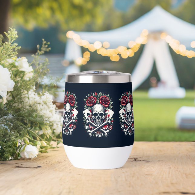 Poker Skull  (Boda (girada))